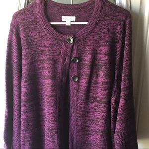 3 Button Decorative Sweater